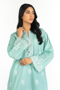 UAE-Cambric Embroidered Shirt And Shalwar IPST-44354