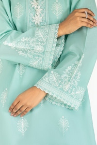 UAE-Cambric Embroidered Shirt And Shalwar IPST-44354