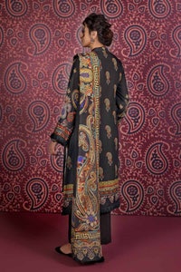 UAE -3PC Cotton Linen Unstitched Suit K-32003