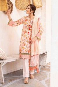 UAE -3PC Printed Lawn Unstitched Suit CL-32217 A