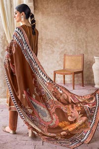 UAE -3PC Embroidered Khaddar Unstitched Suit with Digital Printed Pashmina Shawl AP-32032