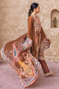 UAE -3PC Embroidered Khaddar Unstitched Suit with Digital Printed Pashmina Shawl AP-32032