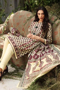UAE -3PC Unstitched Digital Printed Karandi Shawl Suit AY-12027 A