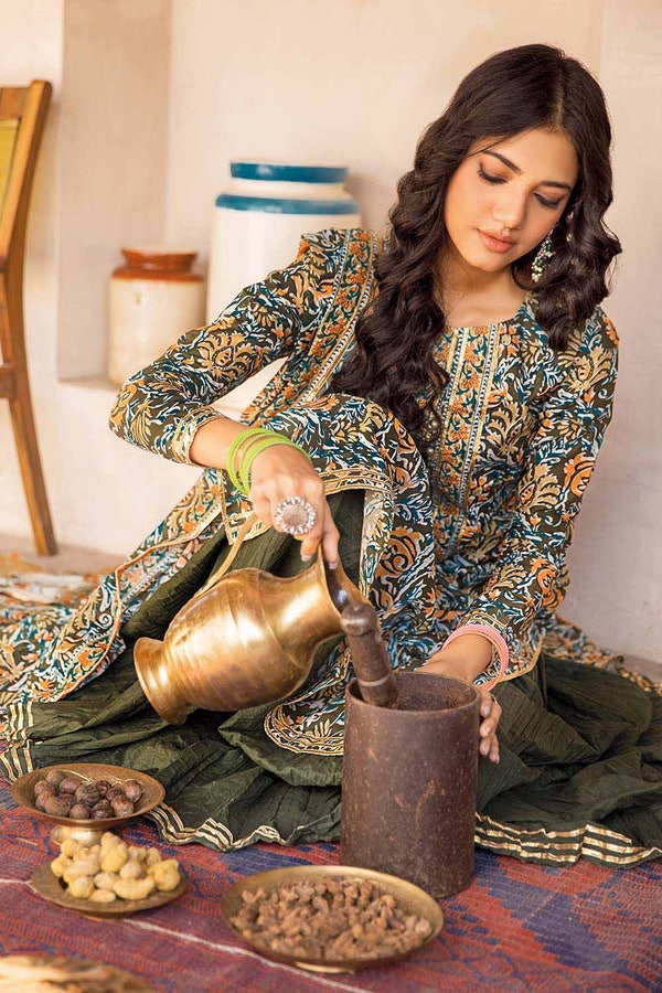 UAE -3PC Lawn Unstitched Printed Suit CL-32237 A