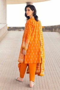 UAE -3PC Embroidered Cambric Unstitched Suit with Printed Lawn Dupatta CBE-32009