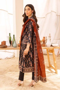 UAE -3PC Printed Cambric Unstitched Suit with Lawn Dupatta CBN-32001
