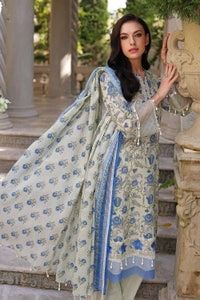 UAE -3PC Embroidered Lawn Unstitched Printed Suit CL-32113