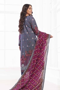 UAE -3 Piece Unstitched Printed Lawn Suit CLP-42011