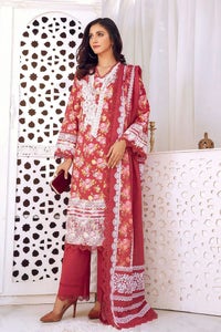 UAE -3PC Lawn Unstitched Digital Lacquer Printed Suit CL-32378