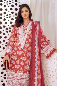 UAE -3PC Lawn Unstitched Digital Lacquer Printed Suit CL-32378