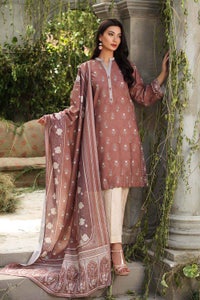 UAE -3PC Unstitched Digital Printed Karandi Shawl Suit AY-12037 A