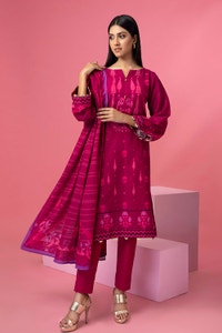 UAE -3PC Khaddar Unstitched Printed Suit WNS-22020 A