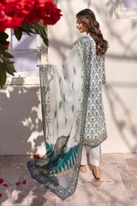 UAE -3PC Printed Lawn Unstitched Suit CL-32082 A
