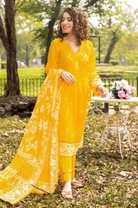 UAE -3PC Printed Lawn Unstitched Suit CL-32513 A