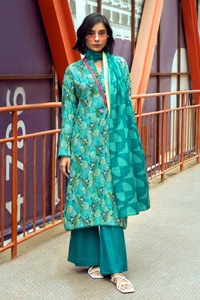 UAE -3PC Digital Printed Linen Unstitched Suit LT-32009 A