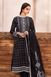 UAE -3PC Unstitched Embroidered Lawn Suit B-32033