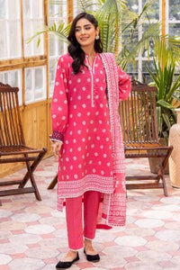 UAE -3PC Lawn Unstitched Lacquer Printed Suit CL-32430 B