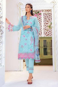 UAE -3PC Embroidered Dobby Unstitched Suit DB-32011