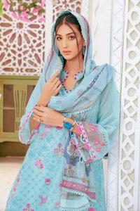 UAE -3PC Embroidered Dobby Unstitched Suit DB-32011