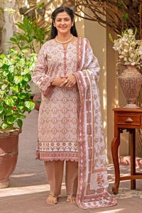 UAE -3PC Lawn Unstitched Printed Suit CL-32081 B