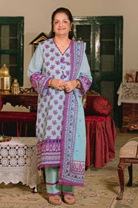 UAE -3PC Unstitched Printed Lawn Suit CL-32077 A