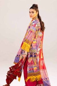 UAE -3PC Unstitched Printed Lawn Suit CL-42239