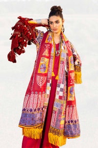 UAE -3PC Unstitched Printed Lawn Suit CL-42239