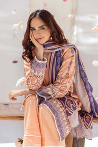 UAE -3PC Printed Cambric Unstitched Suit with Lawn Dupatta CBN-32003 B