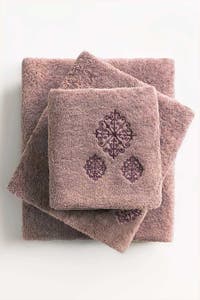 UAE -Fawn Combed 3Pc Embroidered Towel Set