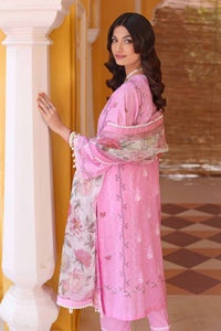 UAE -3PC Embroidered Lawn Unstitched Suit with Organza Dupatta OG-32009
