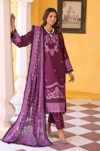 UAE -3PC Sequins Embroidered Cambric Unstitched Suit with Embroidered Chiffon Dupatta PM-32032