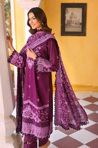 UAE -3PC Sequins Embroidered Cambric Unstitched Suit with Embroidered Chiffon Dupatta PM-32032