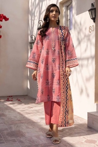 UAE -3PC Printed Lawn Unstitched Suit CL-32381 A