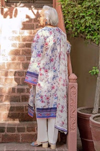 UAE -3PC Lawn Digital Printed Suit With Chiffon Dupatta BM-32002