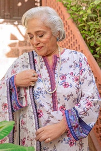 UAE -3PC Lawn Digital Printed Suit With Chiffon Dupatta BM-32002