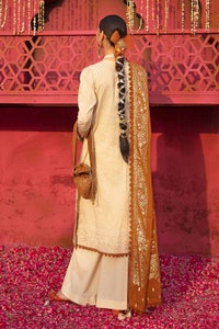 UAE -3PC Foam Printed Embroidered Unstitched Lawn Shirt with Foil Printed Chiffon Dupatta BM-32036