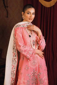 UAE -3PC Embroidered Lawn Unstitched Suit With Sequins Embroidered Paper Cotton Dupatta PM-32018