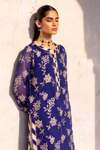 UAE -3PC Embroidered Chiffon Unstitched Suit with Embroidered Chiffon Dupatta FE-42002