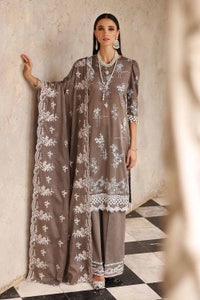 UAE -3PC Lawn Unstitched Lacquer Printed Suit With Embroidered Denting Lawn Dupatta DN-32016