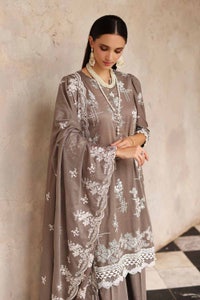 UAE -3PC Lawn Unstitched Lacquer Printed Suit With Embroidered Denting Lawn Dupatta DN-32016