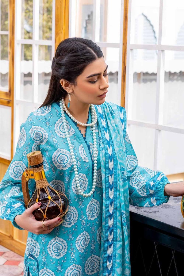 UAE -3PC Lawn Unstitched Printed Suit CL-32390 A