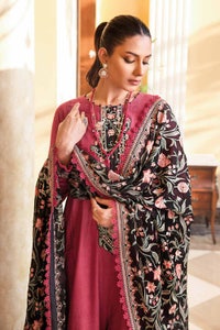 UAE -3PC Embroidered Lawn Unstitched Suit With Embroidered Chiffon Dupatta PM-32005