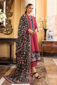 UAE -3PC Embroidered Lawn Unstitched Suit With Embroidered Chiffon Dupatta PM-32005