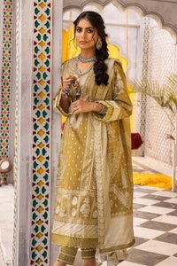 UAE -3PC Glitter Printed Lawn Unstitched Suit CL-32538 A