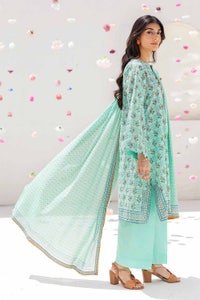 UAE -3PC Printed Cambric Unstitched Suit with Lawn Dupatta CBN-32022 A