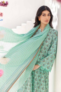 UAE -3PC Printed Cambric Unstitched Suit with Lawn Dupatta CBN-32022 A