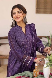 UAE -3PC Lawn Glitter Printed Lawn Unstitched Suit with Gota Lace CL-32423