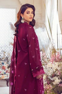 UAE -3PC Embroidered Swiss Voile Unstitched Suit With Embroidered Chiffon Dupatta LSV-32012