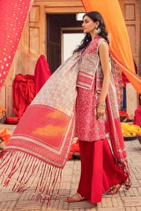UAE -3PC Chunri Lawn Unstitched Suit CL-22212 A