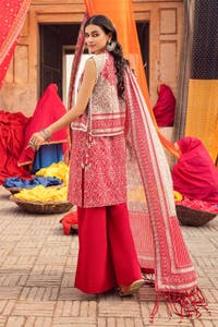 UAE -3PC Chunri Lawn Unstitched Suit CL-22212 A